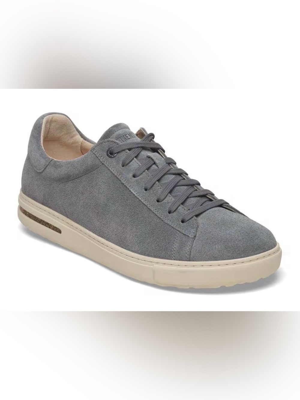 Birkenstock Bend Low Suede Sneackers Whale Gray Blue Gray Mens 43 US10 Cork Sole